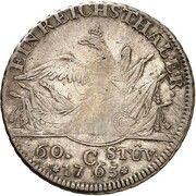 60 Stüber - Frederick II, Germany, 1765 reverse image