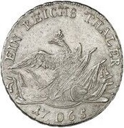 1 Thaler - Frederick II, Germany, 1765 reverse image
