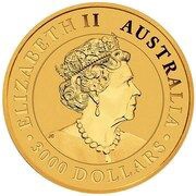 3000 Dollars - Elizabeth II 6th Portrait - Australian Wedge-Tailed Eagle - Gold Bullion Coin obverse image