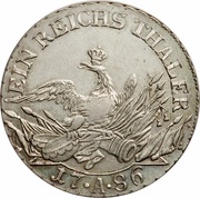 1 Reichsthaler - Frederick II mintmark between dots, Germany, 1786 reverse image