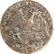 1 Reichsthaler - Frederick William II, Germany, 1786-1791 reverse image