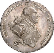 1 Thaler - Frederick William II Konventionstaler obverse image