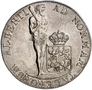 1 Thaler - Frederick William II Albertustaler, Germany, 1797 reverse image