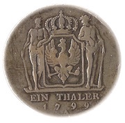1 Thaler - Frederick William III, Germany, 1797-1809 reverse image