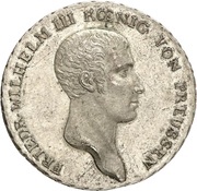 1 Thaler - Frederick William III Berlin mint visit obverse image