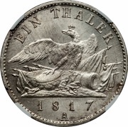 1 Thaler - Frederick William III, Germany, 1816-1822 reverse image