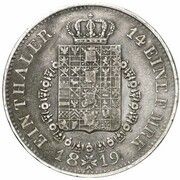 1 Thaler - Frederick William III Pattern, Germany, 1819 reverse image