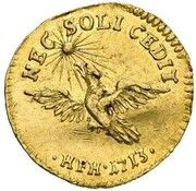 ½ Ducat - Frederick William I, Germany, 1713 reverse image
