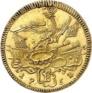 ½ Frederick d'Or - Frederick II, Germany, 1750-1753 reverse image