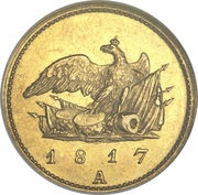 ½ Frederick d'Or - Frederick William III, Germany, 1817 reverse image