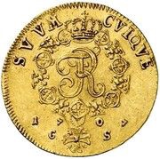 1 Ducat- Frederick I, Germany, 1707 reverse image