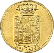 1 Ducat - Frederick William I, Germany, 1714 reverse image