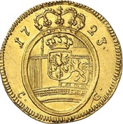 1 Ducat - Frederick William I, Germany, 1718-1728 reverse image
