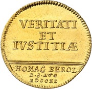 1 Ducat - Frederick II, Germany, 1740 reverse image