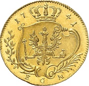 1 Ducat - Frederick II, Germany, 1741-1745 reverse image
