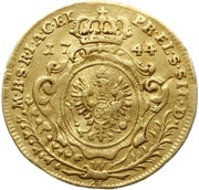 1 Ducat - Frederick II, Germany, 1744 reverse image