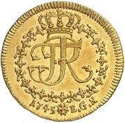1 Ducat - Frederick II, Germany, 1745 reverse image