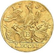 1 Ducat - Frederick II, Germany, 1757 reverse image