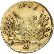 1 Gold Friedrich - Frederick II, Germany, 1755-1757 reverse image