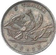 5 Thalers - Frederick William III Pattern, Germany, 1815 reverse image