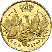 1 Friedrich d'Or - Frederick II, Germany, 1741-1746 reverse image