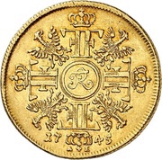 1 Frederick d'or - Frederick II, Germany, 1744-1745 reverse image