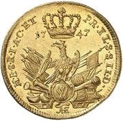 1 Frederick d'or - Frederick II, Germany, 1747 reverse image