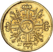 1 Frederick d'or - Frederick II, Germany, 1747 reverse image