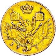 1 Frederick d'Or - Frederick II, Germany, 1755-1757 reverse image
