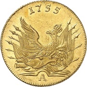 1 Frederick d'Or - Frederick II, Germany, 1755-1763 reverse image
