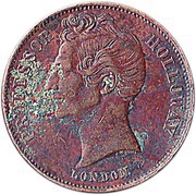 ½ Penny - Professor Holloway London; England obverse image