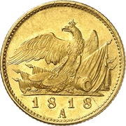 1 Frederick d'Or - Frederick William III, Germany, 1817-1822 reverse image