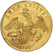 2 Ducats - Frederick I, Germany, 1712 reverse image