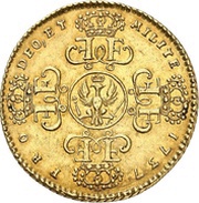 1 Gold Wilhelm - Frederick William I, Germany, 1737-1738 reverse image