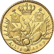 2 Friedrichs d'Or - Frederick II, Germany, 1749 reverse image