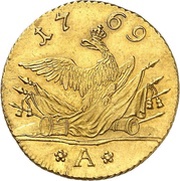 2 Friedrichs d'Or - Frederick II, Germany, 1764-1775 reverse image