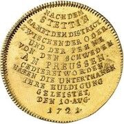 8 Ducats - Frederick William I Homage of Stettin, Germany, 1721 reverse image
