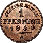 1 Pfenning - Frederick William IV, Germany, 1846-1860 reverse image