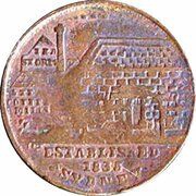½ Penny - Peek and Campbell Tea Stores Sydney; New South Wales reverse image