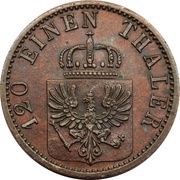 3 Pfenninge - William I obverse image