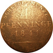 4 Pfenninge - Frederick William IV, Germany, 1841-1842 reverse image
