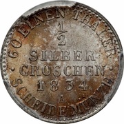 ½ Silbergroschen - Frederick William III, Germany, 1821-1840 reverse image