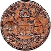 ½ Penny - Hanks and Compy. Sydney; New South Wales obverse image