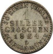 1 Silbergroschen - Frederick William III, Germany, 1821-1840 reverse image