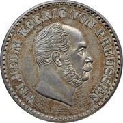 1 Silbergroschen - William I obverse image