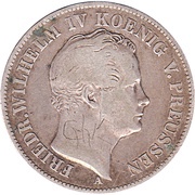 1 Thaler - Frederick William IV obverse image
