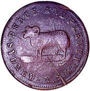 1 Penny - Whitty and Brown Sydney; New South Wales reverse image