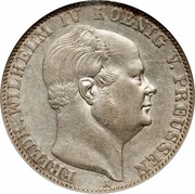 1 Thaler - Frederick William IV "Mining Thaler" obverse image
