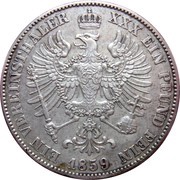 1 Vereinsthaler - Frederick William IV, Germany, 1857-1861 reverse image