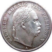 1 Vereinsthaler - William I "Siegestaler" obverse image